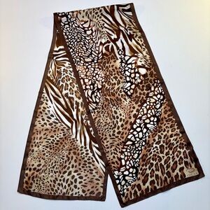 OscarDeLaRenta Silk Animal Print Scarf